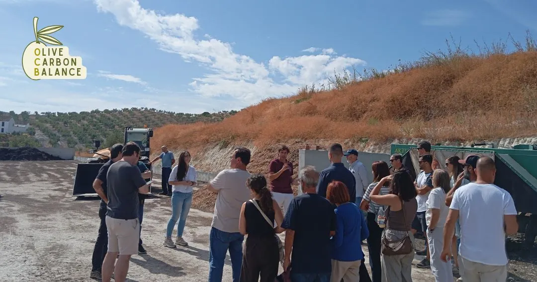 Participantes en la visita de campo del Grupo Operativo Olive Carbon Balance en Córdoba